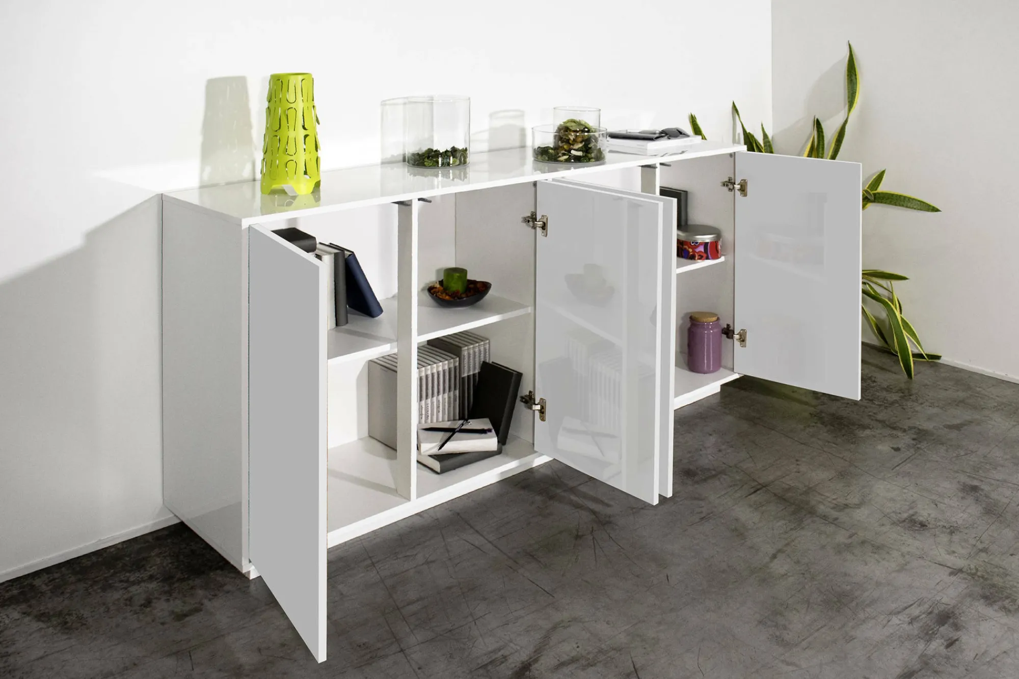 Credenza Aulina, cm 180x41h86,<Dmora Discount