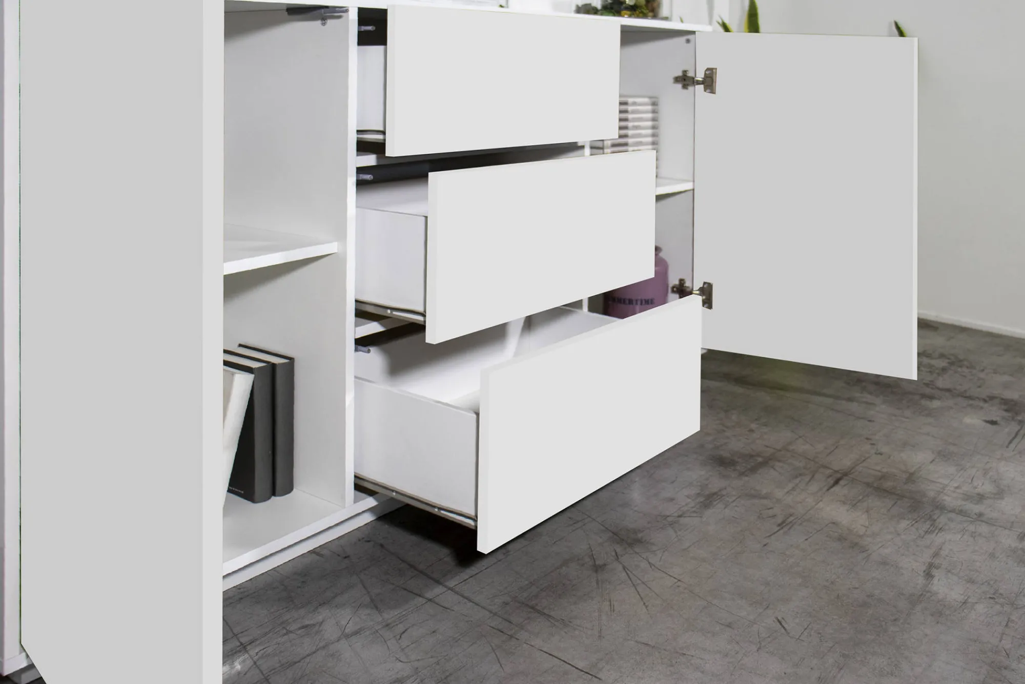 Credenza Aysha, cm 160x41h86,<Dmora Shop