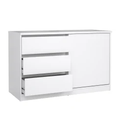 Credenza Bebinca, 50x119 h76 cm, Bianco<Dmora Flash Sale