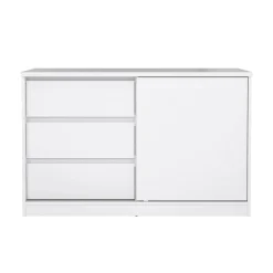 Credenza Bebinca, 50x119 h76 cm, Bianco<Dmora Flash Sale
