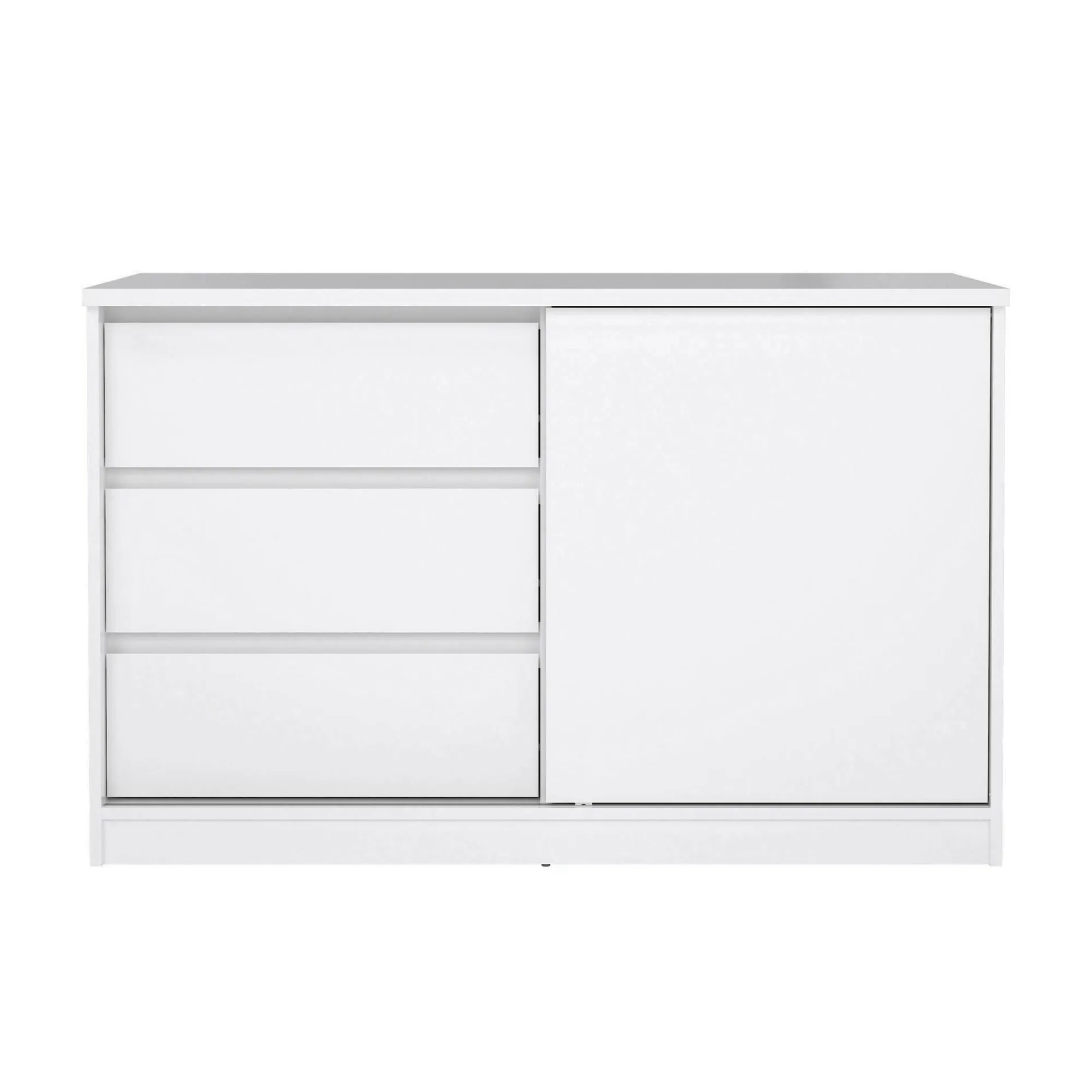 Credenza Bebinca, 50x119 h76 cm, Bianco<Dmora Flash Sale