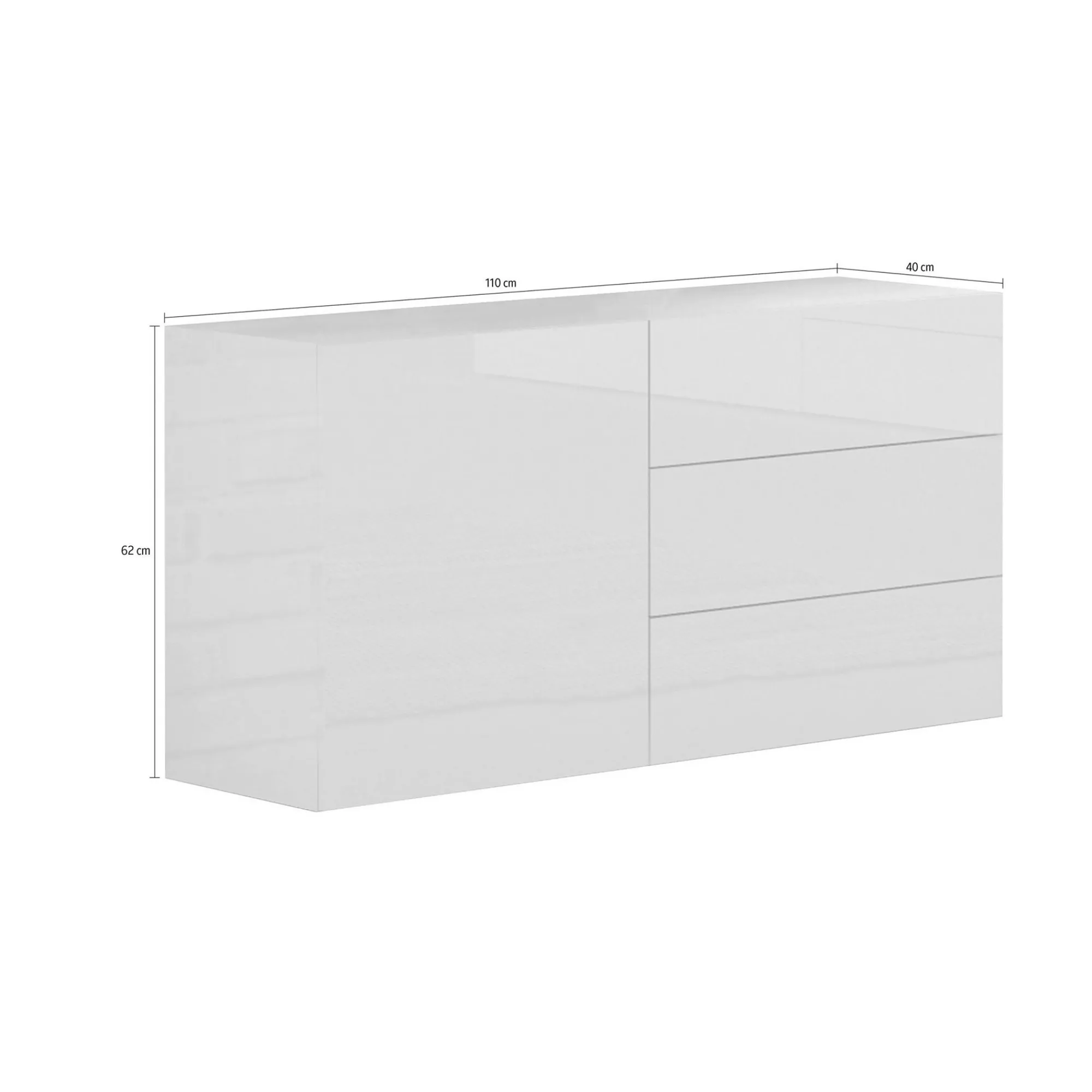 Credenza Benvenuta, cm 110x40h35,<Dmora Cheap