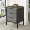 Credenza Butchoy, 54x45 h70 cm, Marrone e Grigio<Dmora Fashion