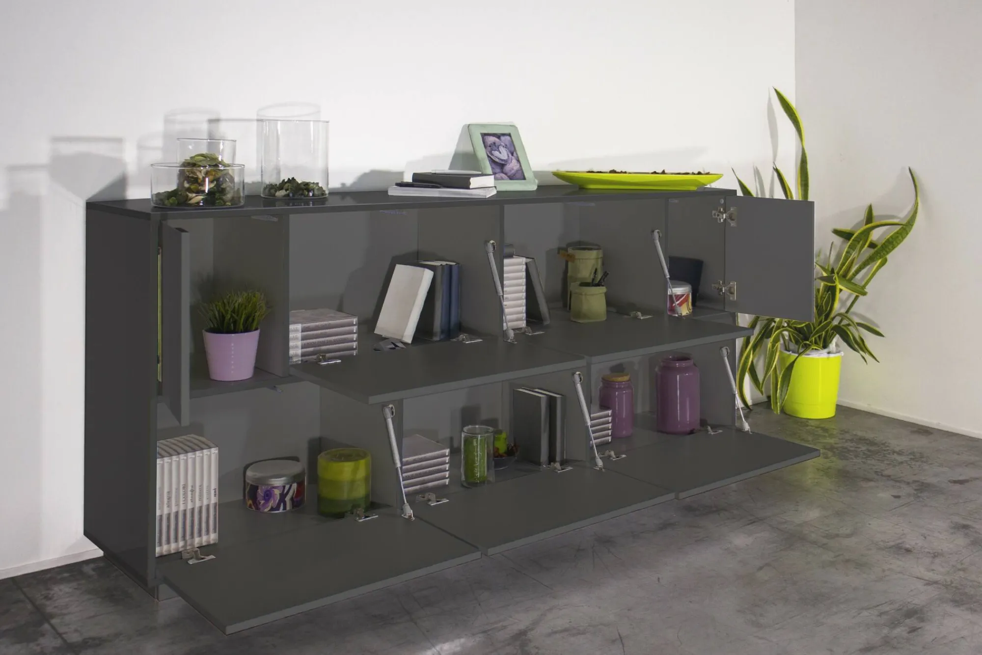 Credenza Clinoumite, cm 200x41h86,<Dmora Best