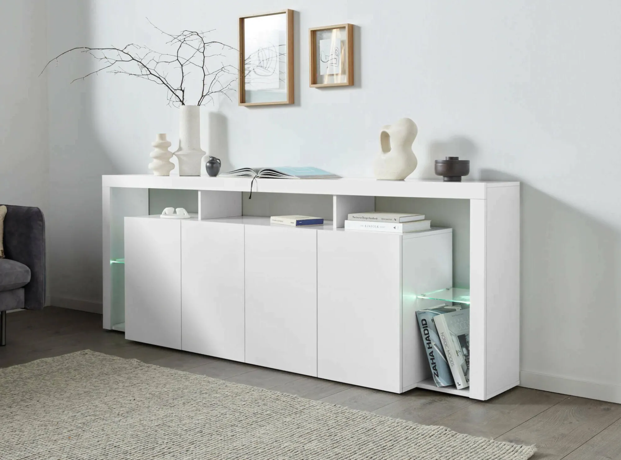 Credenza Ddalessandr, 220x40h80 cm, lucido<Dmora Hot