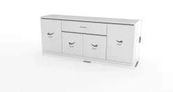 Credenza Deram, cm 210x45h85,<Dmora Best Sale