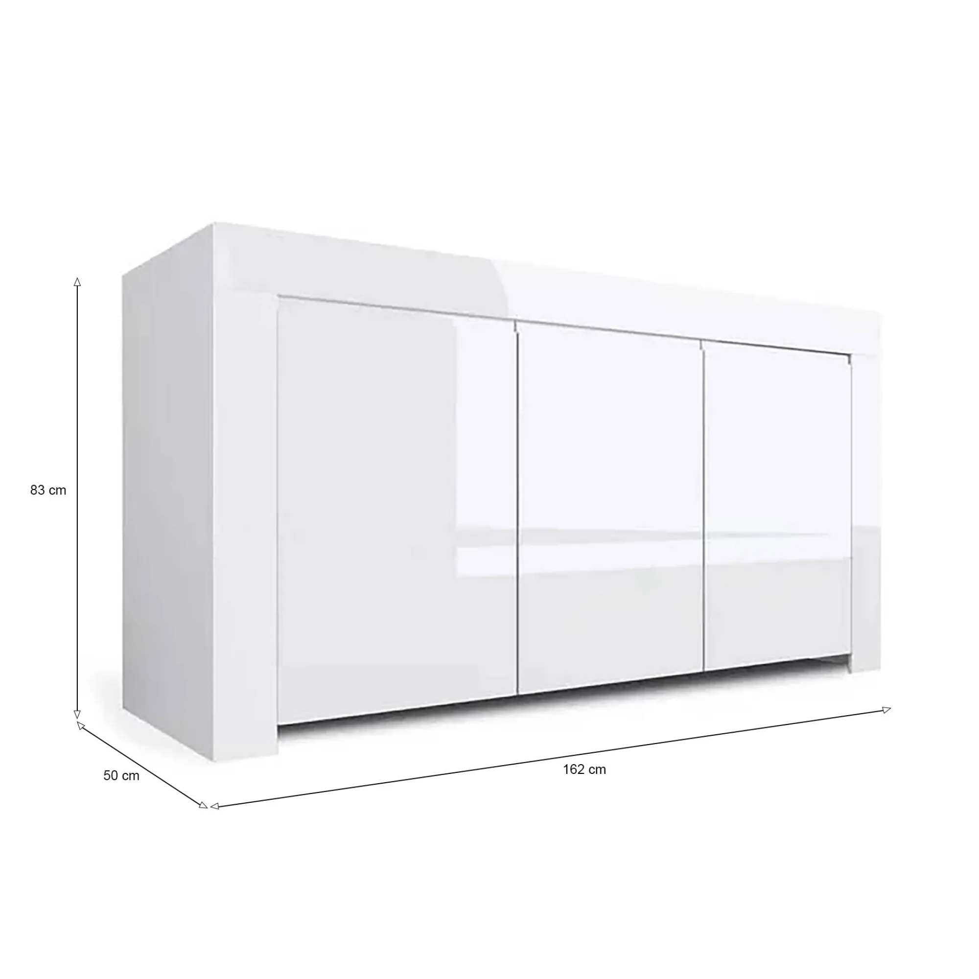 Credenza Dgeorg, 162x50 h83 cm,<Dmora Fashion
