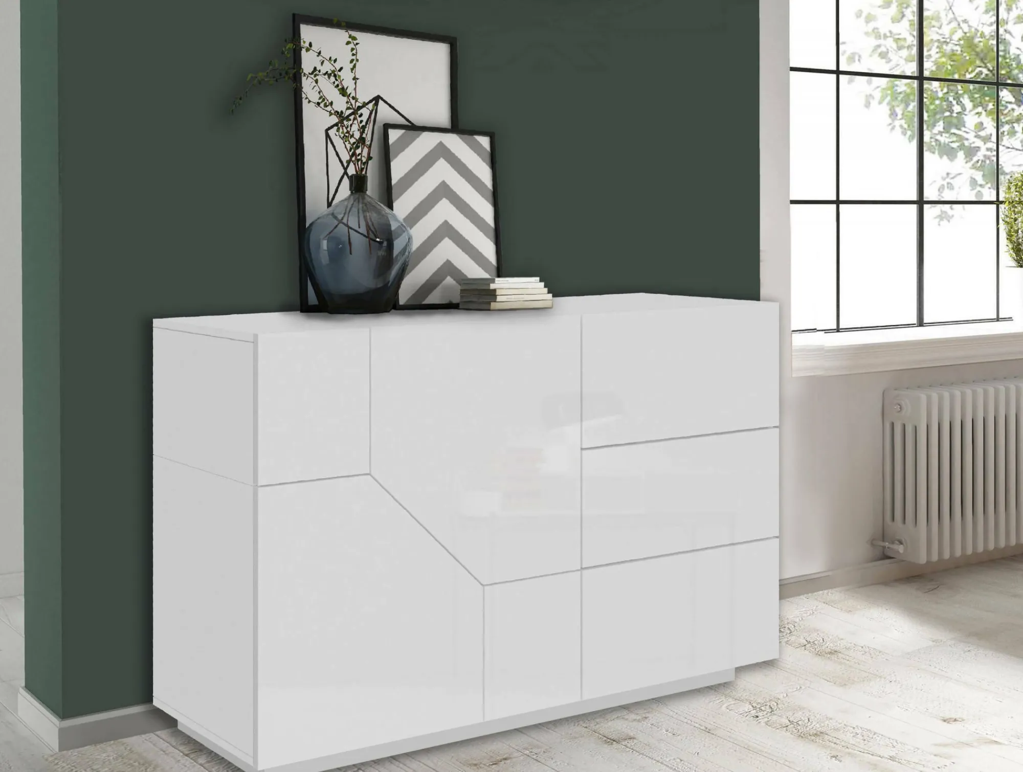 Credenza Dgirell, cm 141x43h86,<Dmora Cheap