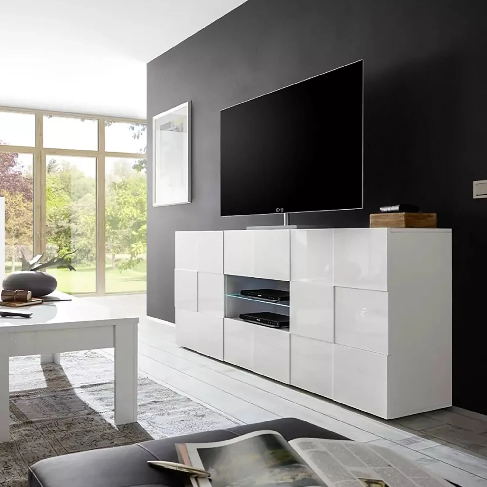 Credenza Dgober, 181x43 h84 cm,<Dmora Outlet