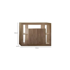 Credenza Dgober, 134x42 h102 cm,<Dmora Outlet