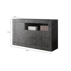 Credenza Diguodal, 138x42 h86 cm,<Dmora Fashion