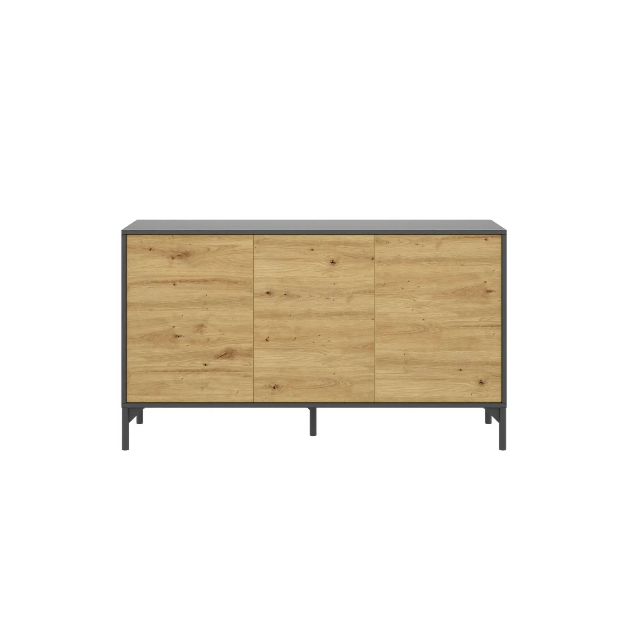 Credenza Dlookma, 133x39h73 cm, Rovere Nodi e Antracite<Dmora Flash Sale