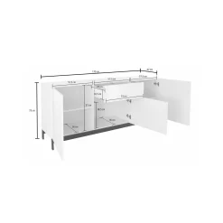Credenza Dmitol, cm 170x40h47,<Dmora Flash Sale