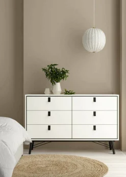 Credenza Dsalvett, 40x150 h95 cm, Bianco e Nero<Dmora Hot