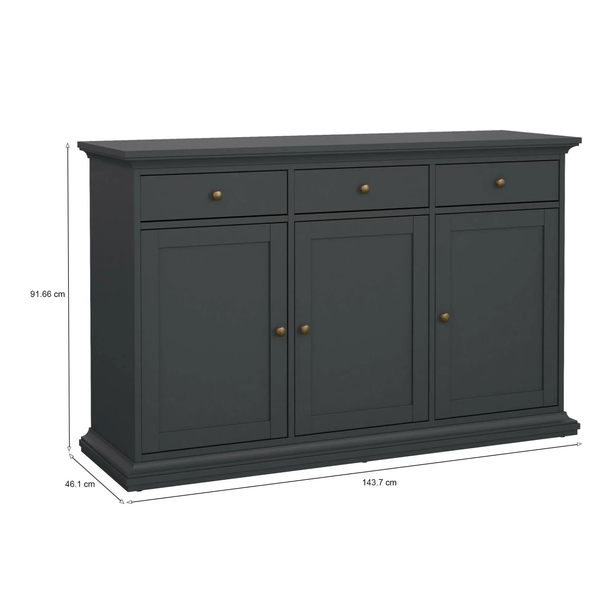 Credenza Dsannin, 46x144 h92 cm,<Dmora Store