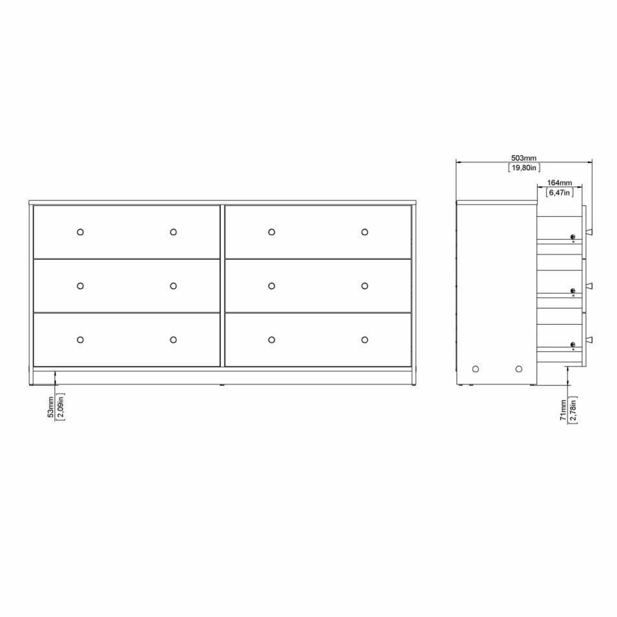 Credenza Dsanto, 30x143 h68 cm,<Dmora Shop