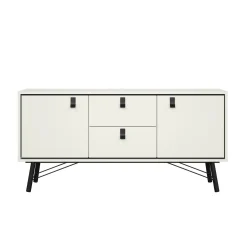 Credenza Dsavold, 40x150 h72 cm, Bianco e Nero<Dmora Flash Sale