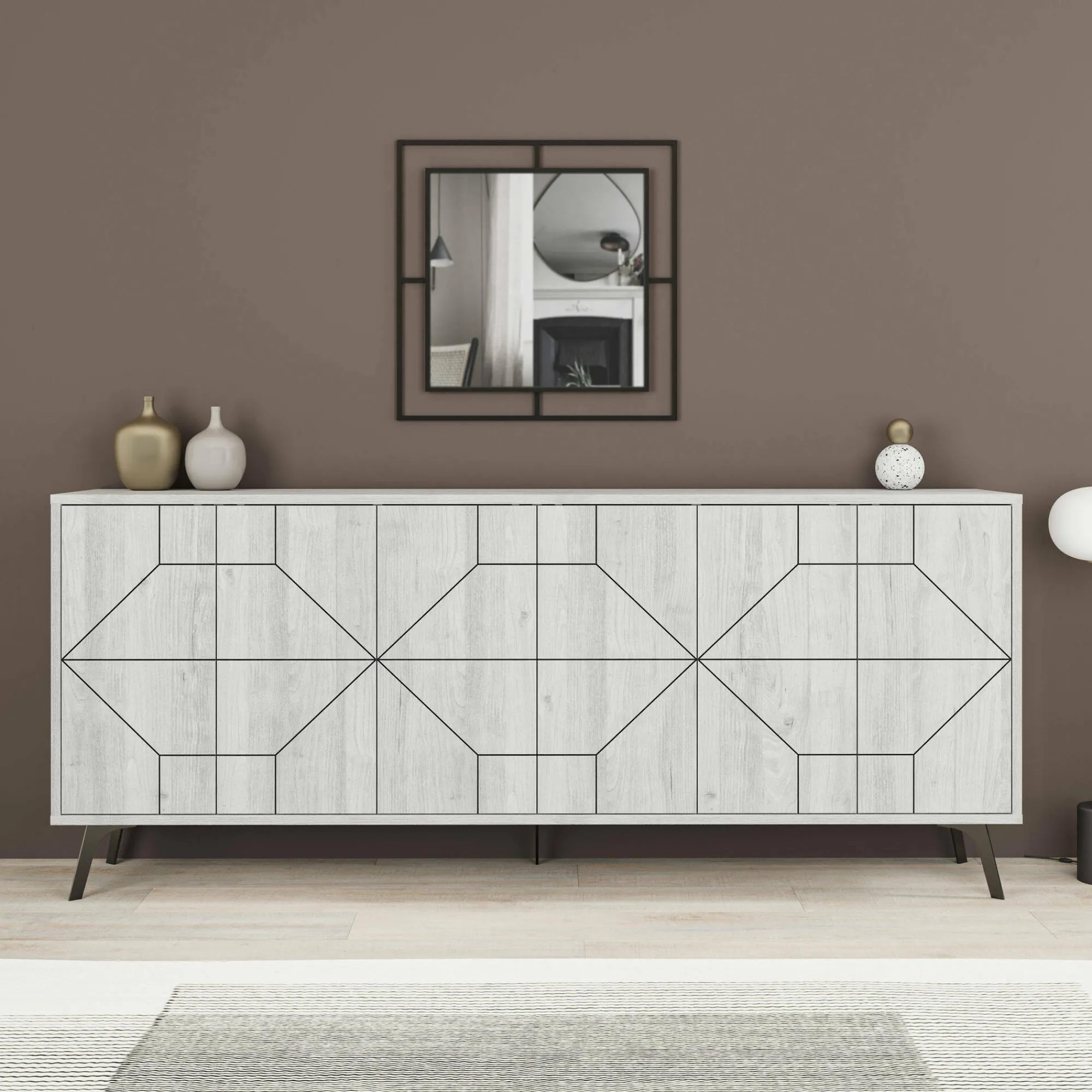 Credenza Earl, 184x35 h77 cm,<Dmora Hot