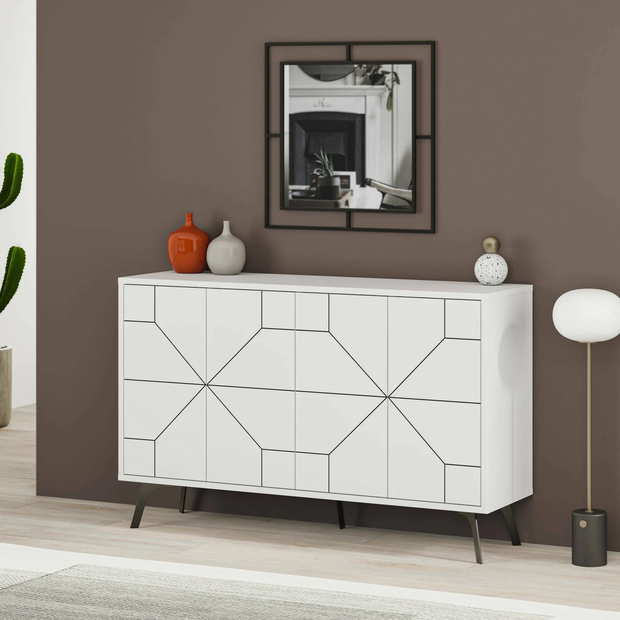 Credenza Earl, 123x35 h62 cm,<Dmora Store