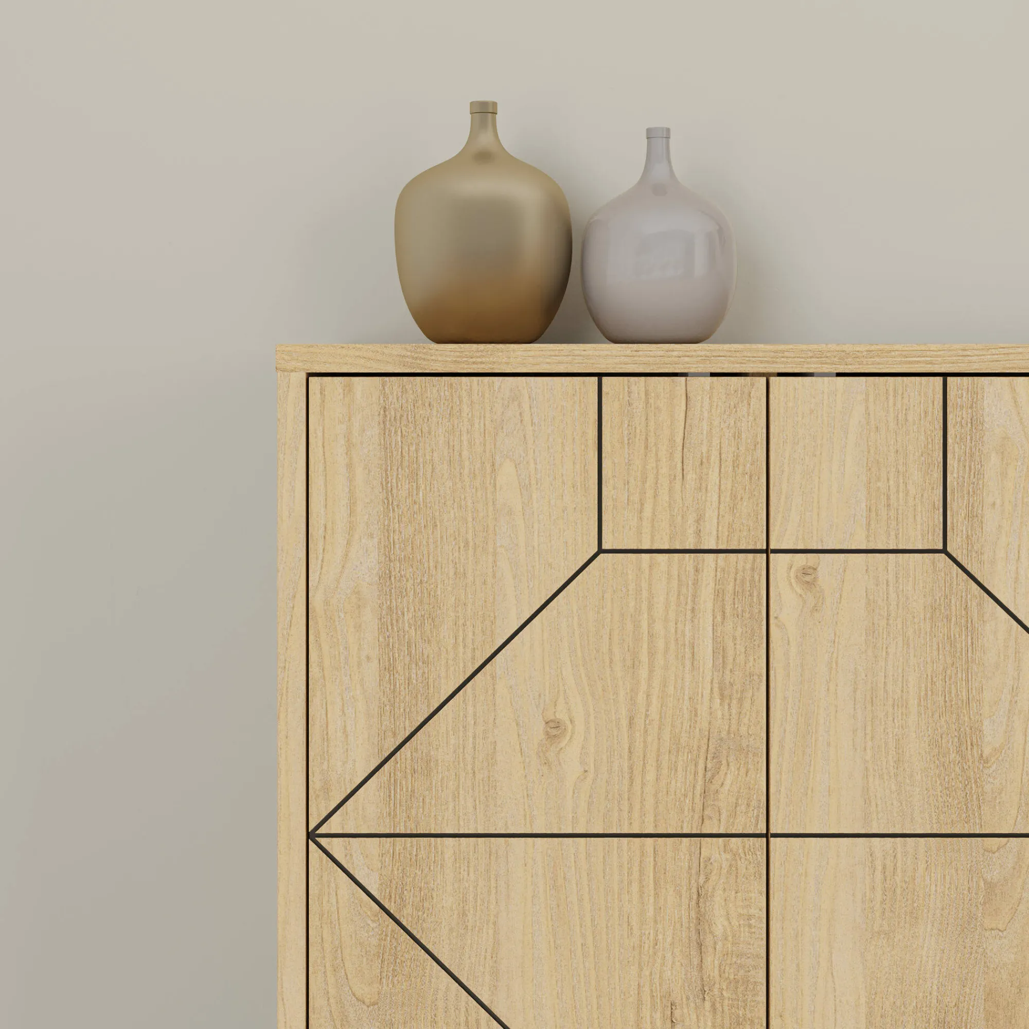 Credenza Earl, 184x35 h77 cm,<Dmora Clearance