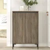Credenza evariste, 72x35 h104 cm, Marrone e Antracite<Dmora New