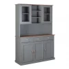 Credenza Flensburg, Buffet da soggiorno, Madia da salotto, Dispensa da cucina, 131x45 h191 cm,<Dmora Shop