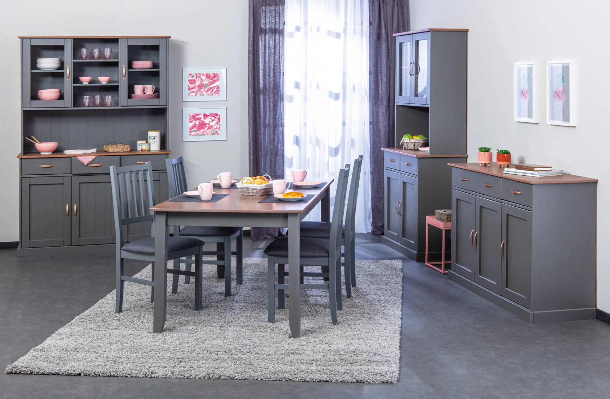 Credenza Flensburg, Buffet da soggiorno, Madia da salotto, Dispensa da cucina, 131x45 h191 cm,<Dmora Online
