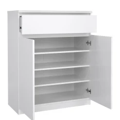 Credenza Genziana, 80x40 h100 cm, Bianco<Dmora Sale