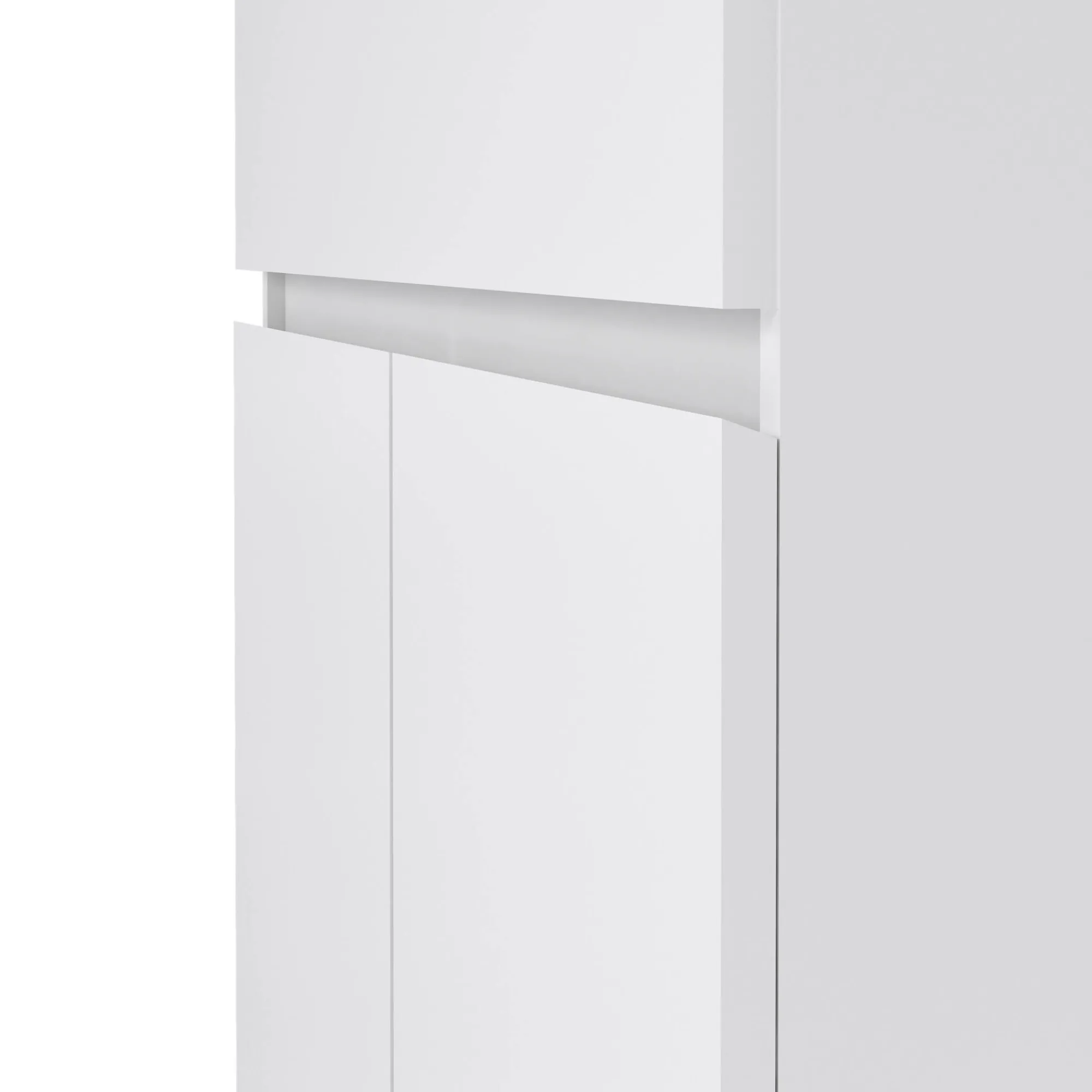 Credenza Genziana, 80x40 h100 cm, Bianco<Dmora Sale