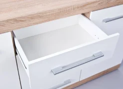 Credenza Gottingen, Buffet da soggiorno, Madia da salotto, Dispensa da cucina, 155x40 h87 cm,<Dmora Clearance
