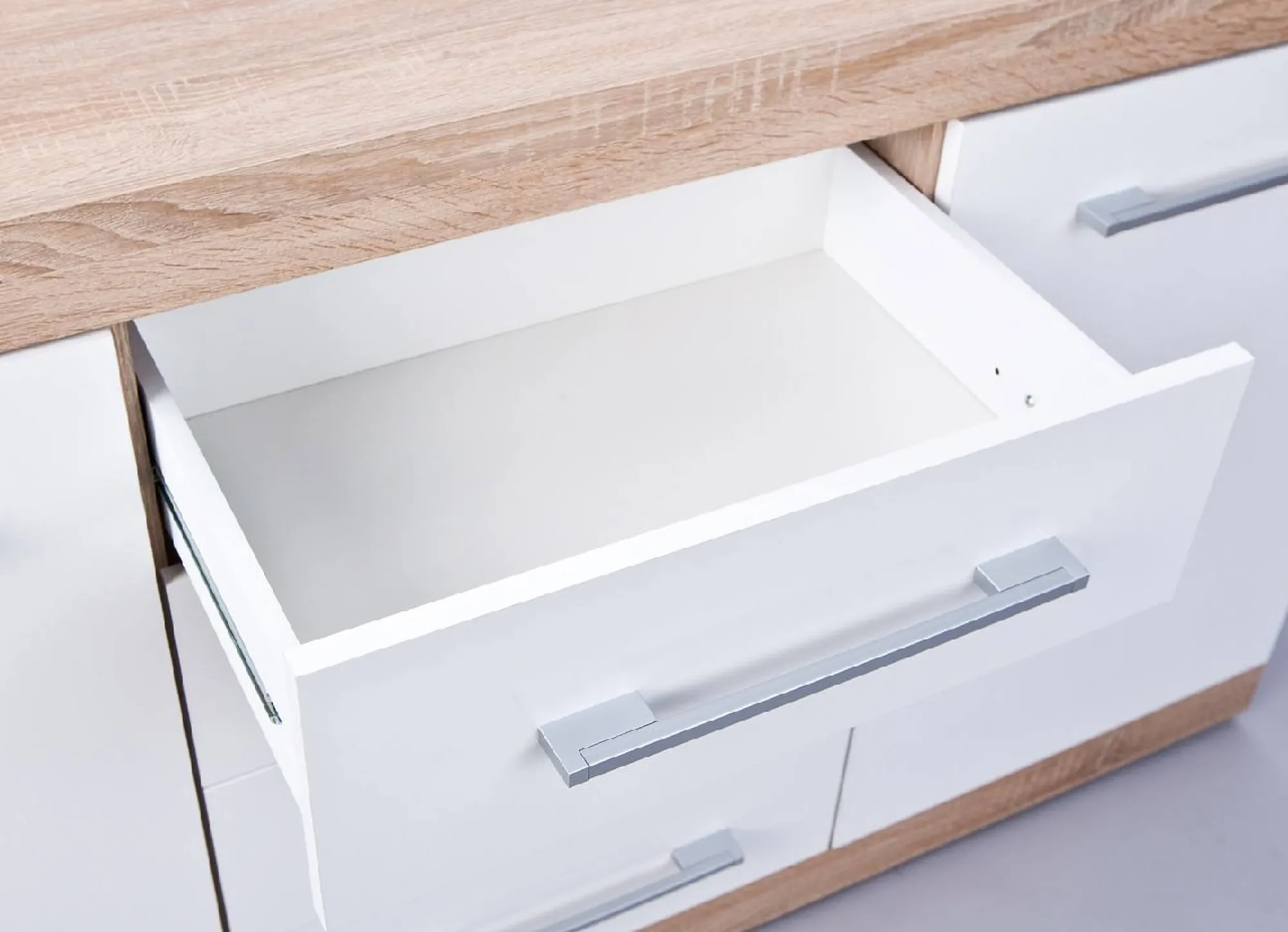 Credenza Gottingen, Buffet da soggiorno, Madia da salotto, Dispensa da cucina, 155x40 h87 cm,<Dmora Clearance