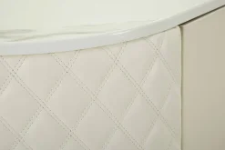 Credenza Grotte, 120x40 h85 cm, Bianco e Oro<Dmora Sale