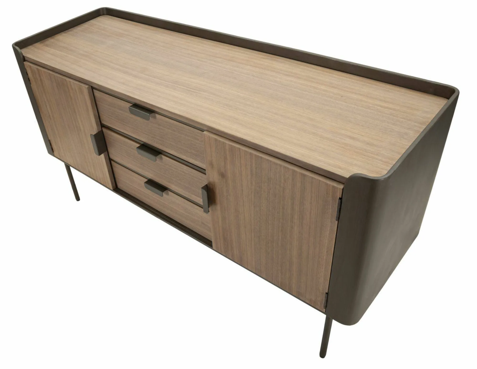 Credenza Jones, 145x47 h76 cm, Grigio e Marrone<Dmora Best
