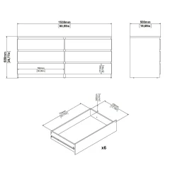 Credenza Joyce, 50x154 h68 cm,<Dmora Clearance