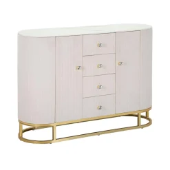 Credenza Lodovico, 120x40 h85 cm, Crema e Bianco<Dmora Flash Sale
