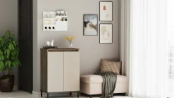 Credenza Phailin, 60x36 h86 cm, Marrone e Antracite<Dmora Cheap