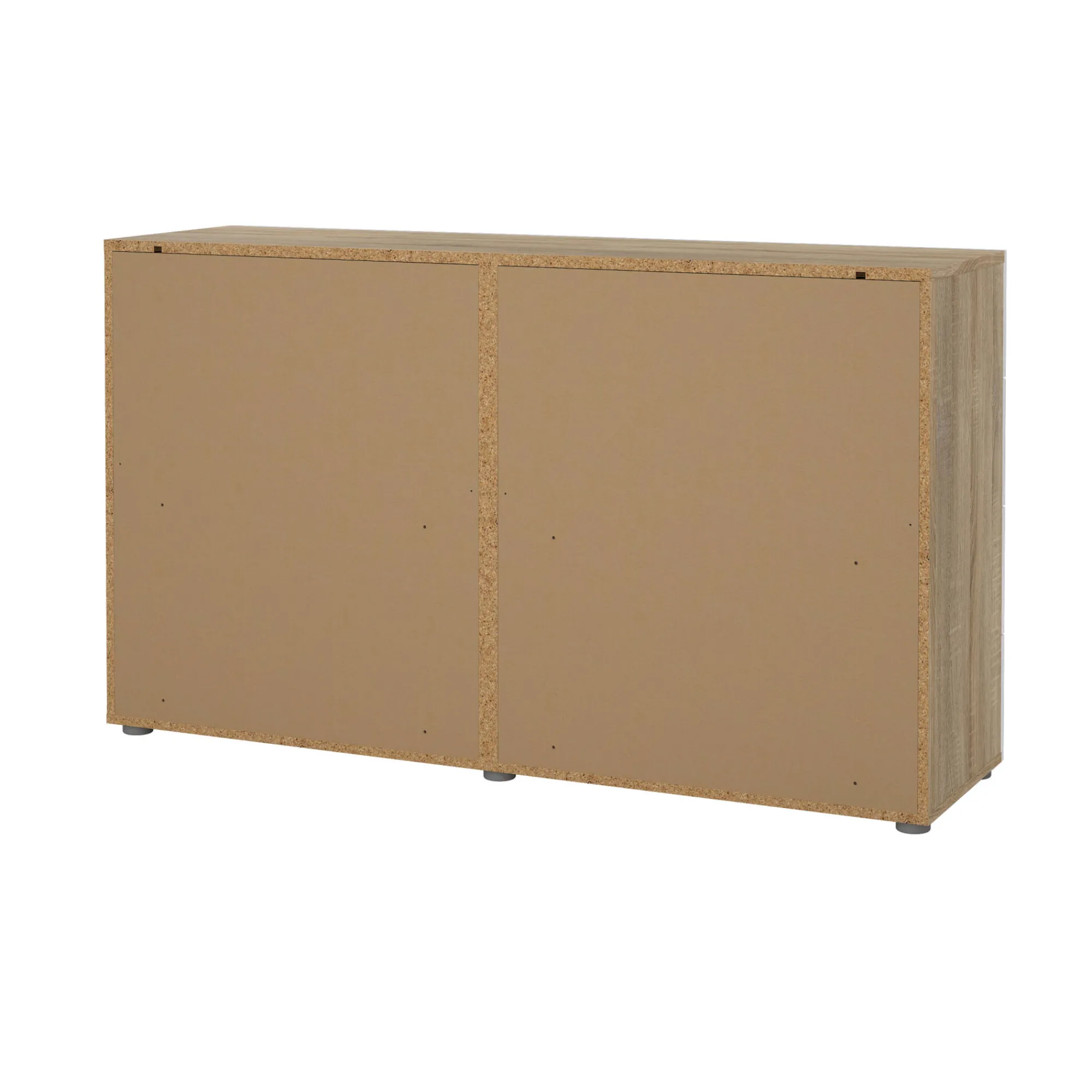 Credenza Phethai, 40x140 h82 cm, Quercia e Bianco<Dmora Sale