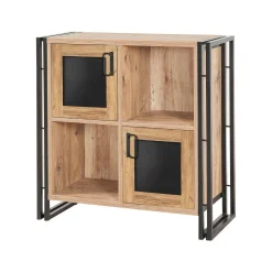 Credenza Telesilla, Quercia e Nero, 89x35h89 cm<Dmora Cheap