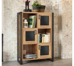 Credenza Telesilla, Quercia e Nero, 89x35h127 cm<Dmora Best
