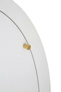 Credenza Tellier, 60x32 h133 cm, Bianco e Oro<Dmora Best Sale