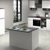 Cucina completa Balme, 100% Made in Italy, Bianco lucido e Ardesia<Dmora Sale