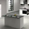 Cucina completa Balme, 100% Made in Italy, Bianco lucido e Ardesia<Dmora Store