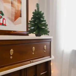 Decorazione da Natale Vizzini, 16x16 h60 cm, Verde e Marrone<Dmora Best Sale