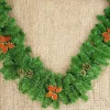 Decorazione da Natale Zollino, 220x25 h25 cm, Vedre e Rosso<Dmora Best