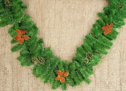 Decorazione da Natale Zollino, 220x25 h25 cm, Vedre e Rosso<Dmora Best