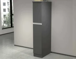 Dispensa da cucina Atrax, 30x60h165 cm, Antracite e Ardesia<Dmora Hot