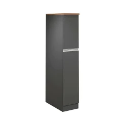 Dispensa da cucina Atrax, 30x60h165 cm, Antracite e Rovere<Dmora New