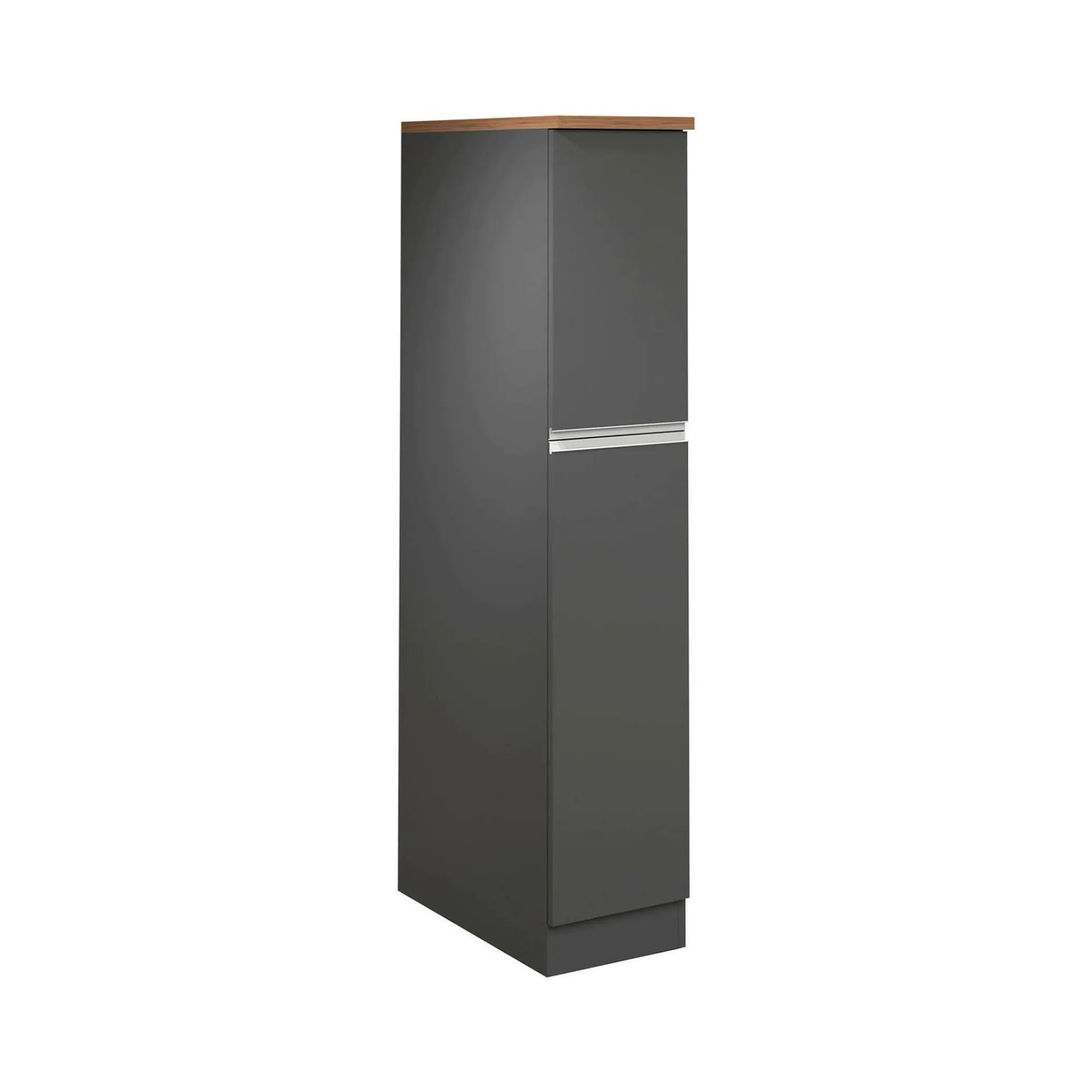 Dispensa da cucina Atrax, 30x60h165 cm, Antracite e Rovere<Dmora New