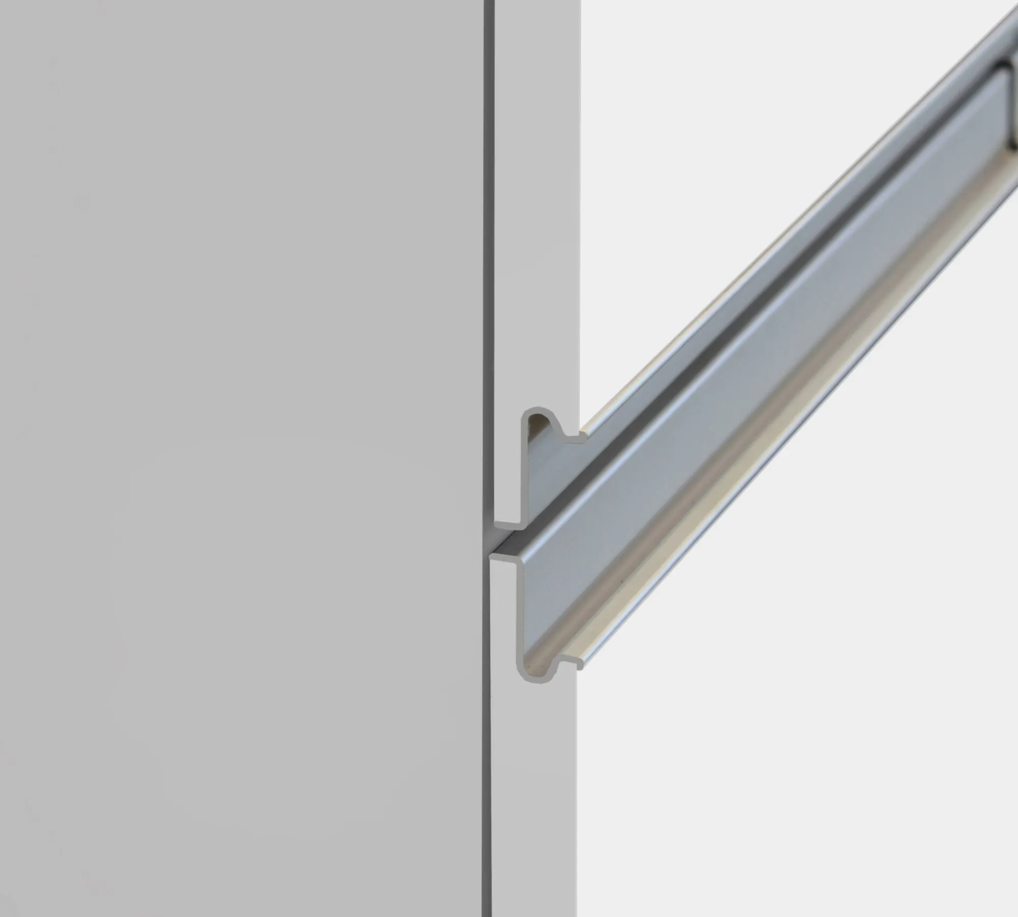 Dispensa da cucina Atrax, 30x60h165 cm, Bianco lucido e Rovere<Dmora Online