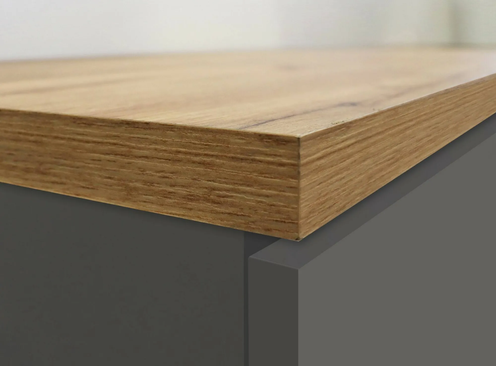 Dispensa da cucina Atrax, 30x60h165 cm, Antracite e Rovere<Dmora New